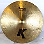Used Zildjian 16in K Thin Dark Crash Cymbal 36