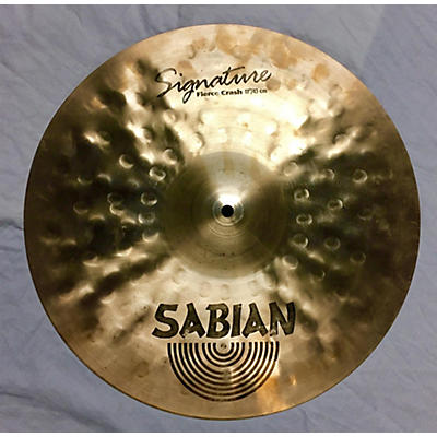 SABIAN 17in HAND HAMMERED FIERCE CRASH Cymbal