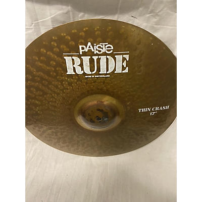Paiste 17in Rude Thin Crash Cymbal