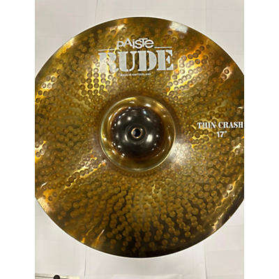 Paiste 17in Rude Thin Crash Cymbal