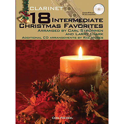 Carl Fischer 18 Intermediate Christmas Favorites - Clarinet Book/CD