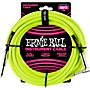 Ernie Ball 18' Straight to Angle Braided Instrument Cable Neon Green