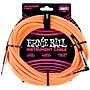 Ernie Ball 18' Straight to Angle Braided Instrument Cable Neon Orange