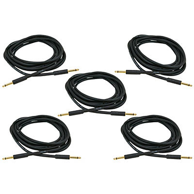 Musician's Gear 18.5' Instrument Cable (10-Pack)