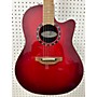 Used Ovation 1861LX STANDARD BALLANDEER LX Acoustic Electric Guitar Dark Cherry Burst