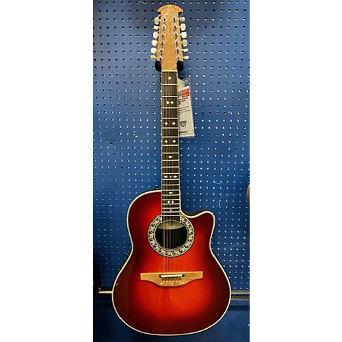 Ovation 1866 Legend 12 String Acoustic Electric Guitar RED BURST