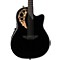 1868TX Elite Spalted Maple Acoustic-Electric Guitar Level 2 Gloss Black 888366059319