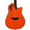 1868TX Elite Spalted Maple Acoustic-Electric Guitar Level 2 Gloss Orange 888366028568