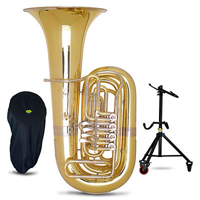Miraphone 187 Series 4-Valve BBb Tuba With Tuba Essentials Stand Pack