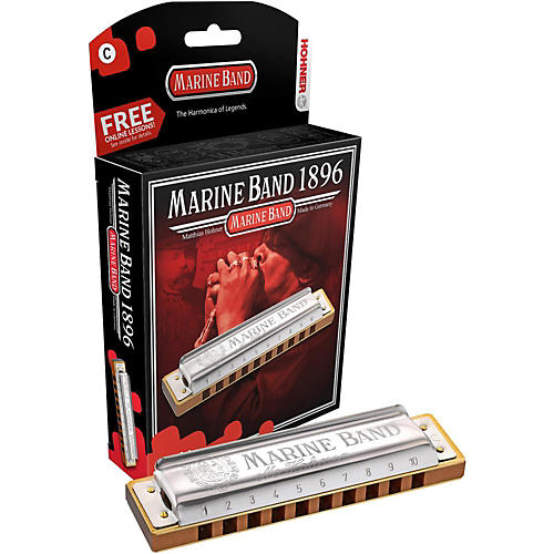 Hohner 1896 Marine Band Natural Minor Harmonica F#