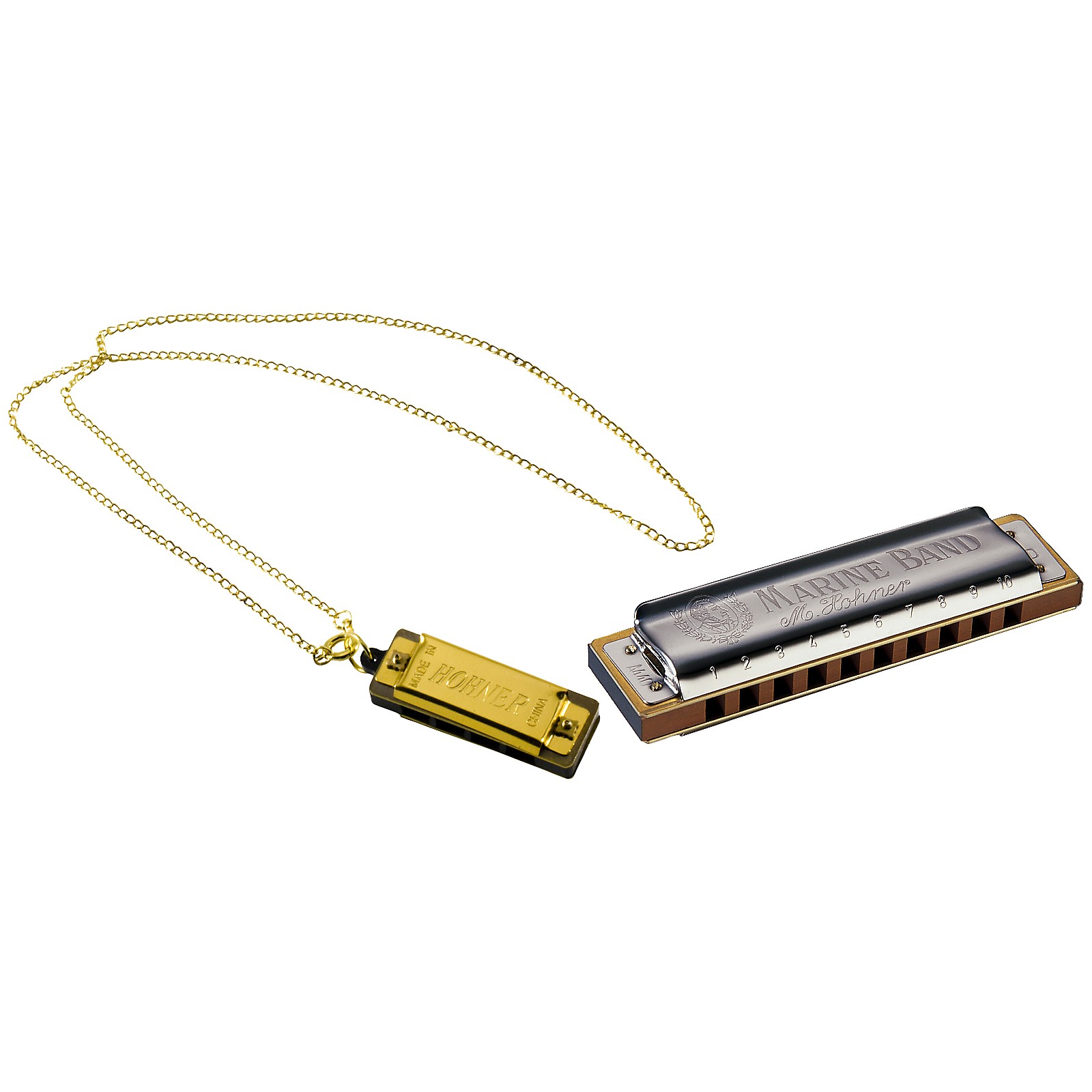 Hohner 1896 Marine Band with Gold Mini Harmonica Musician's Friend