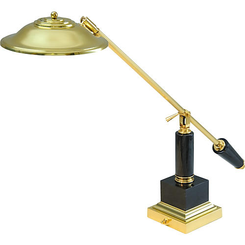 193 Brass with Marble Base Piano Lamp