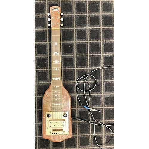 Supro 1940s 1400 Lap Steel Red Pearloid Lap Steel Brown