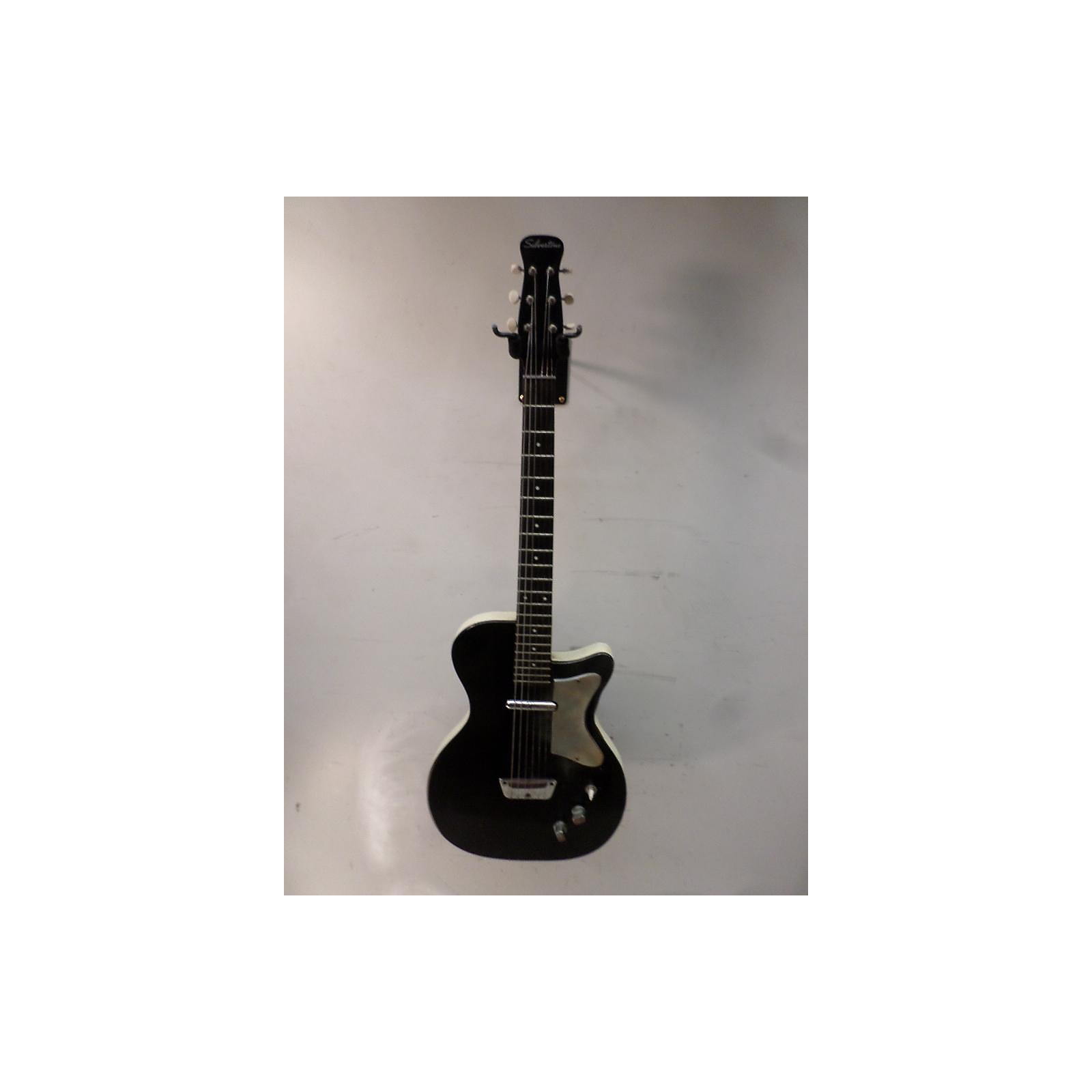 Vintage Silvertone 1950s U1 Solid Body Electric Guitar Black Musician