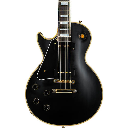 Gibson Custom 1954 Les Paul Custom Reissue VOS Left-Handed Electric Guitar Ebony