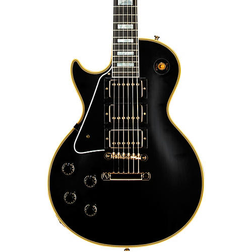 Gibson Custom 1957 Les Paul Custom 3-Pickup Reissue VOS Left-Handed Electric Guitar Ebony