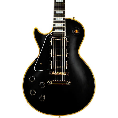 Gibson Custom 1957 Les Paul Custom 3-Pickup Reissue VOS Left-Handed Electric Guitar Ebony
