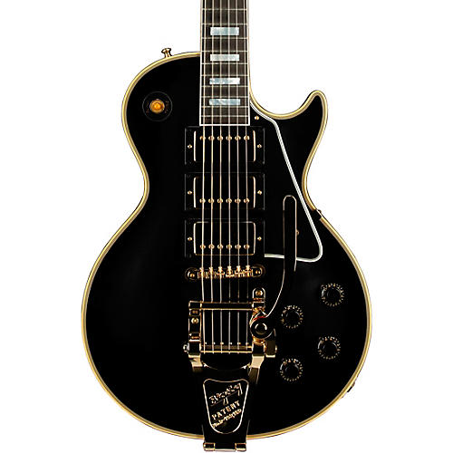 Gibson Custom 1957 Les Paul Custom Reissue 3-Pickup Bigsby VOS Electric Guitar Ebony