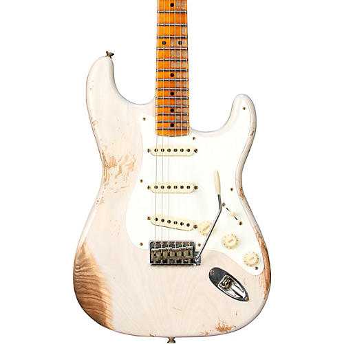 Fender Custom Shop 1957 Stratocaster Heavy Relic Electric Guitar Aged White Blonde