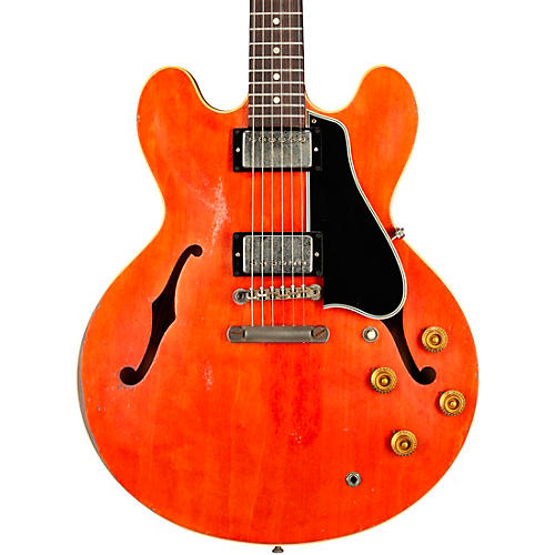 Gibson Custom 1958 ES-335 Reissue Semi-Hollowbody Electric Guitar - Heavy Aged, Watermelon Red