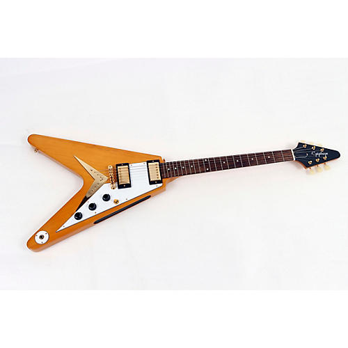 Open Box Epiphone 1958 Korina Flying V Outfit Electric Guitar Aged
