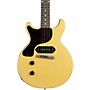 Gibson Custom 1958 Les Paul Junior DC Reissue VOS Left-Handed Electric Guitar TV Yellow 841553