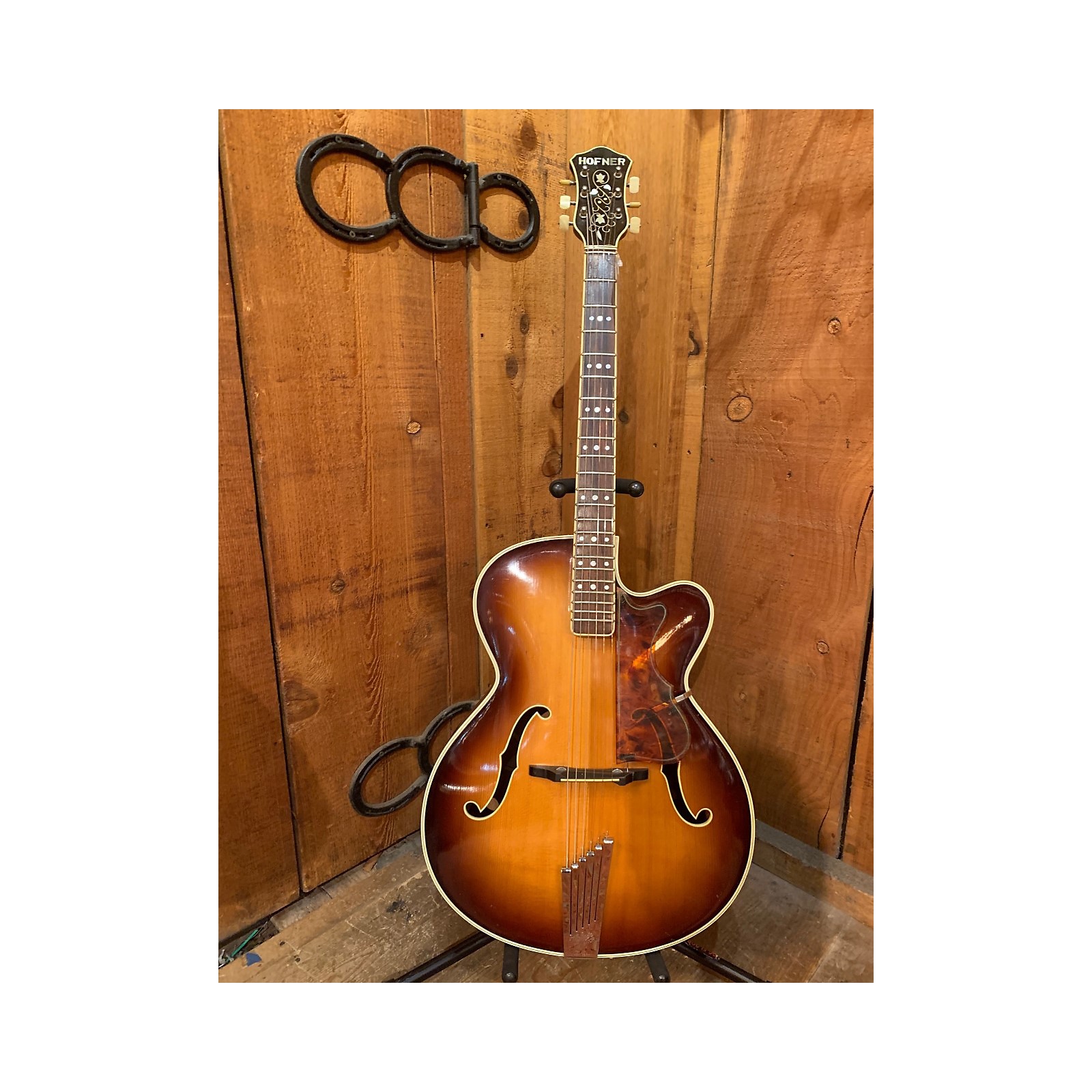 Vintage Hofner 1958 President Hollow Body Electric Guitar Sunburst ...