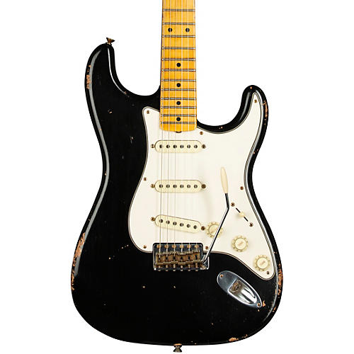 Fender Custom Shop 1958 Stratocaster Journeyman Relic Electric Guitar Masterbuilt by Todd Krause Black