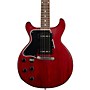 Gibson Custom 1960 Les Paul Special DC Reissue VOS Left-Handed Electric Guitar Cherry Red 04589