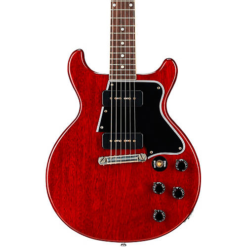 Gibson Custom 1960 Les Paul Special Double Cut Electric Guitar, VOS Cherry Red