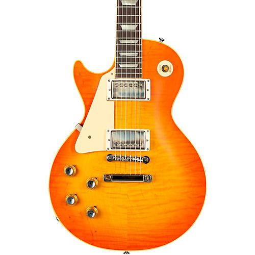 Gibson Custom 1960 Les Paul Standard Reissue VOS Left-Handed Electric Guitar Tangerine Burst