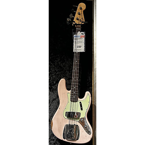 Fender 1960 Relic Jazz Bass Electric Bass Guitar Shell Pink