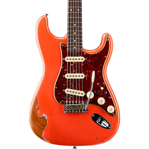 Fender Custom Shop 1960 Roasted Heavy Relic Stratocaster Electric Guitar Faded Aged Fiesta Red