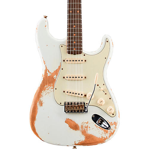 Fender Custom Shop 1960 Stratocaster Heavy Relic Electric Guitar Aged Olympic White