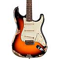 Fender Custom Shop 1960 Stratocaster Heavy Relic Electric Guitar Faded Aged 3-Color SunburstFaded Aged 3-Color Sunburst