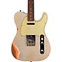 Fender Custom Shop 1960 Telecaster Custom Heavy Relic Electric Guitar Aged Inca Silver