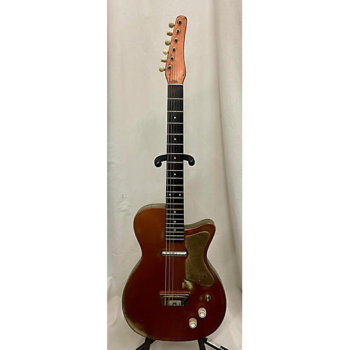 Silvertone 1960 U1 Copper Solid Body Electric Guitar vintage orange