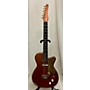 Vintage Silvertone 1960 U1 Copper Solid Body Electric Guitar vintage orange