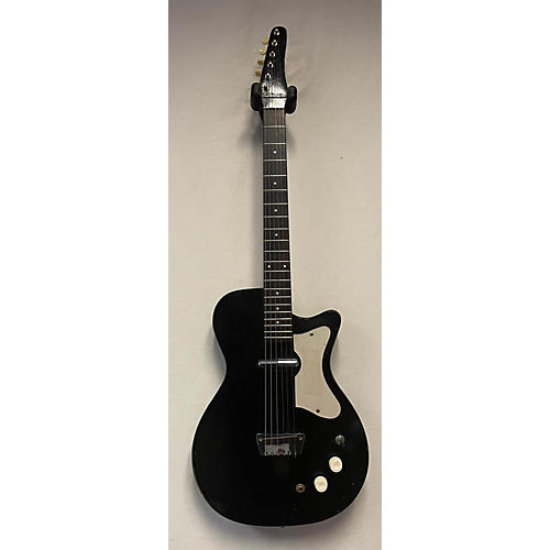 Silvertone 1960S U-1 Solid Body Electric Guitar Black
