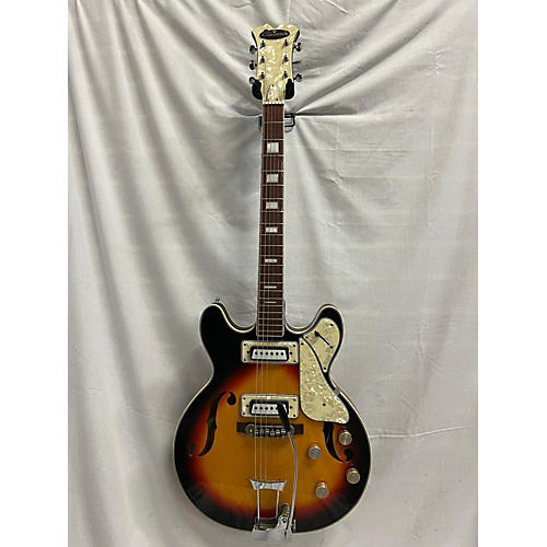 Aria 1960s 1202 T Hollow Body Electric Guitar 3 Tone Sunburst