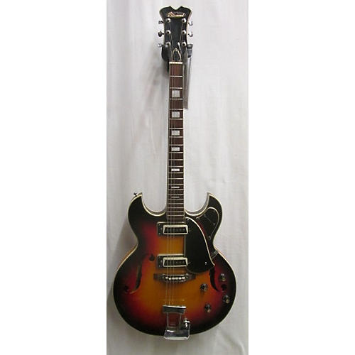 Aria 1960s 1302T Hollow Body Electric Guitar Sunburst