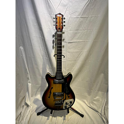 Silvertone 1960s 1418 Semihollow Hollow Body Electric Guitar