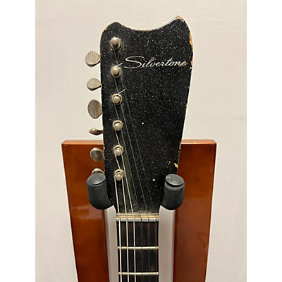 Silvertone 1960s 1448 W/ampincase Solid Body Electric Guitar