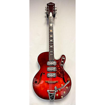 Silvertone 1960s 1454 W Factory Bigsby Hollow Body Electric Guitar