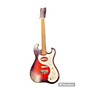 Vintage Silvertone 1960s 1457 W/ Amp In Case Solid Body Electric Guitar Redburst