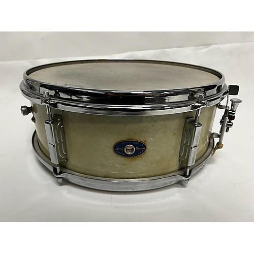 Leedy 1960s 5X14 Manne Snare Drum White Marine Pearl 8