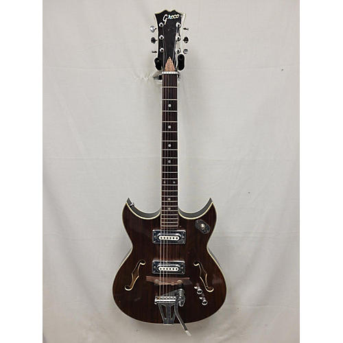 Greco 1960s 921 Hollow Body Electric Guitar Walnut