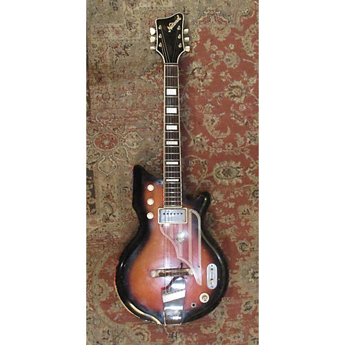 National 1960s BRENTWOOD Hollow Body Electric Guitar Red