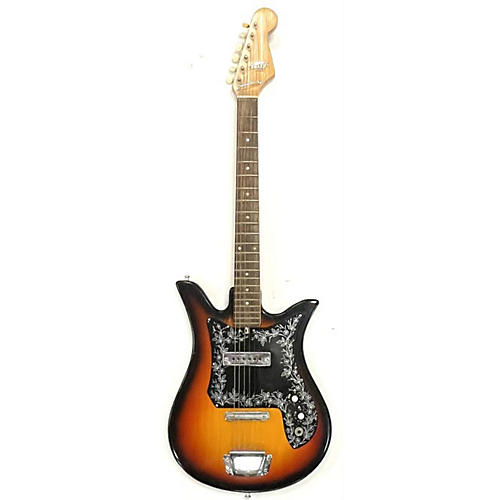 Teisco 1960s E-110 Solid Body Electric Guitar Sunburst