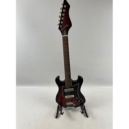 Norma 1960s EG405-2 Solid Body Electric Guitar Red